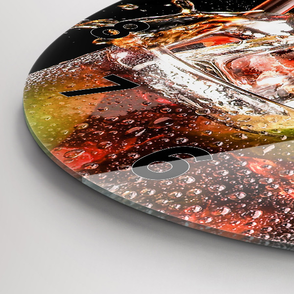 Kerek fali üvegóra Igyál jéggel