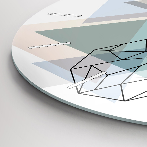 Kerek fali üvegóra Rénszarvas skandináv stílusban