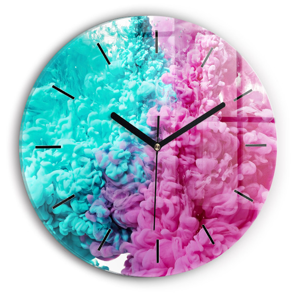 Kerek fali üvegóra Modern művészet - foltok