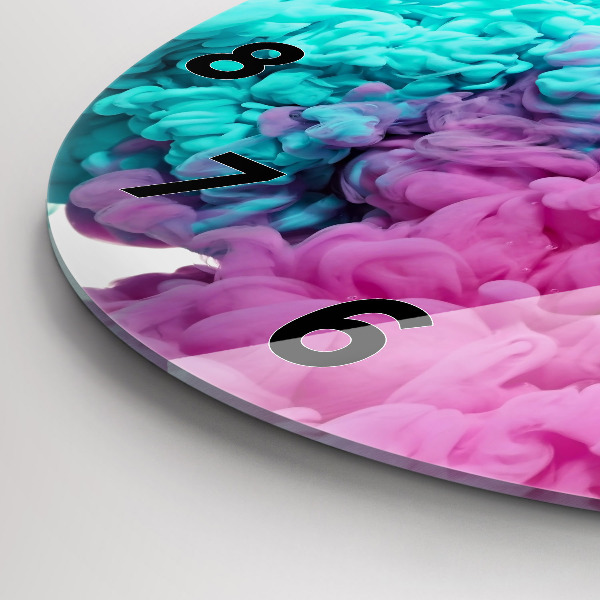 Kerek fali üvegóra Modern művészet - foltok