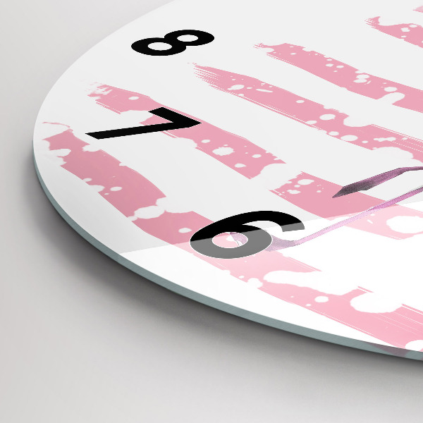 Kerek fali üvegóra Flamingo grafika