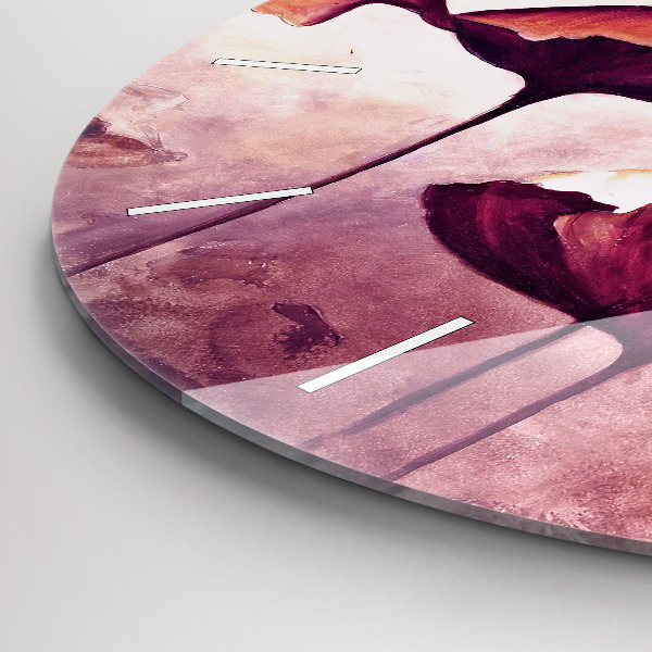 Kerek fali üvegóra Virágzó mák