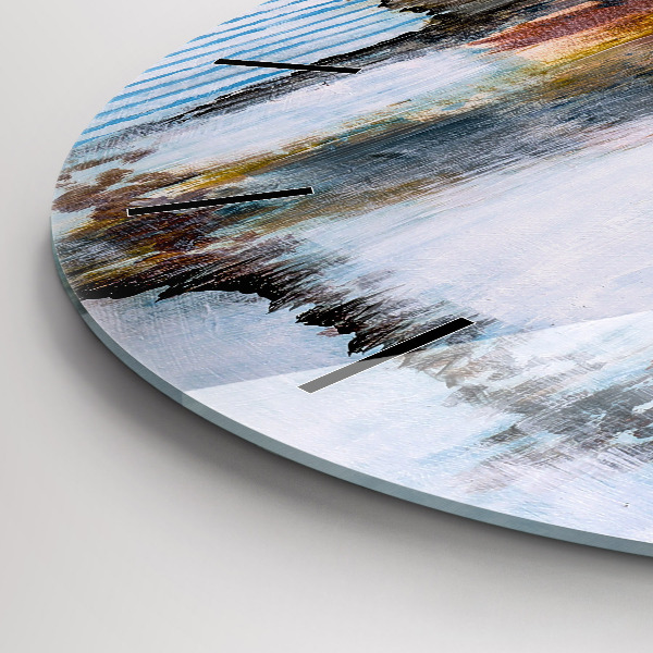 Kerek fali üvegóra Absztrakció