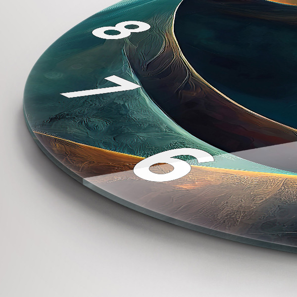 Kerek fali üvegóra Folyó vízesés