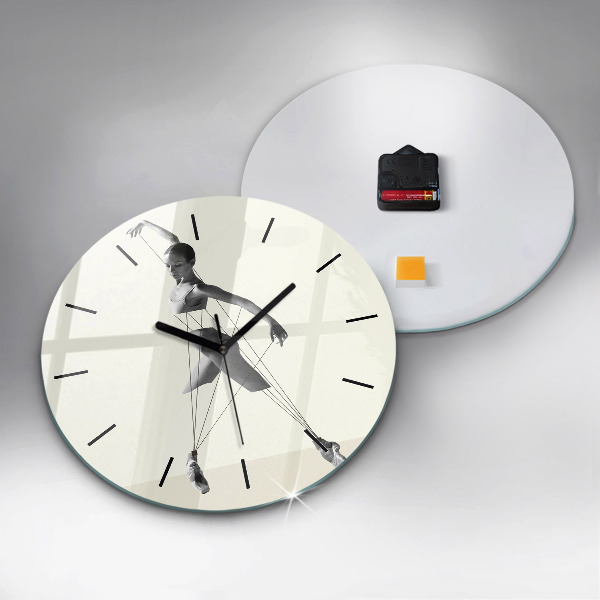 Kerek fali üvegóra Absztrakt nő táncos