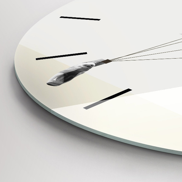 Kerek fali üvegóra Absztrakt nő táncos