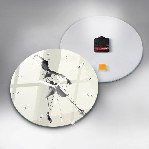 Kerek fali üvegóra Absztrakt nő táncos