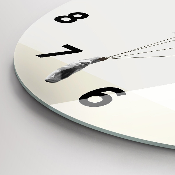 Kerek fali üvegóra Absztrakt nő táncos