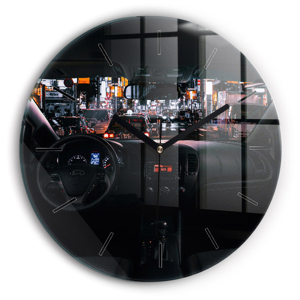 Kerek fali üvegóra Autó Tokióban