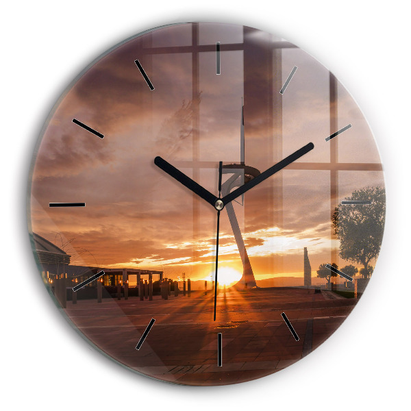 Kerek fali üvegóra Barcelona Olimpiai Park