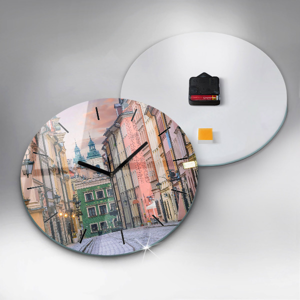 Kerek fali üvegóra Óváros Varsóban