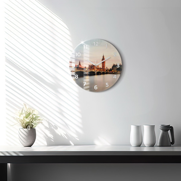 Kerek fali üvegóra Big Ben London panoráma