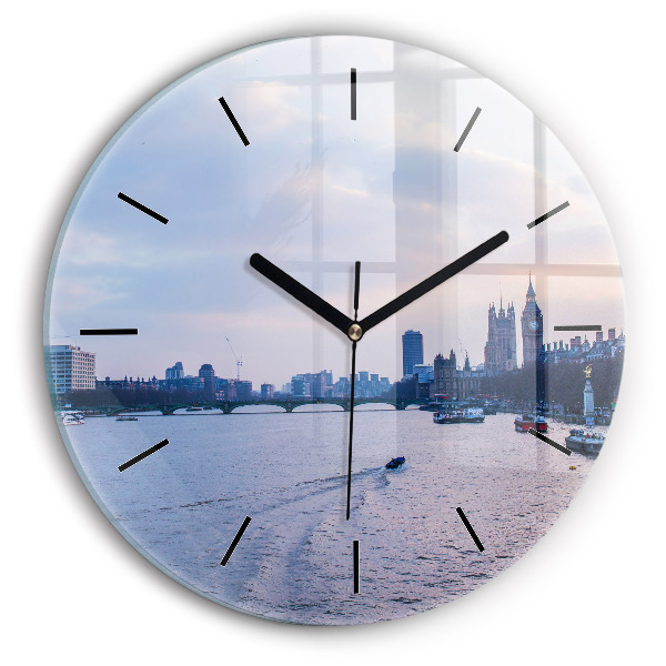Kerek fali üvegóra London Eye városi panoráma