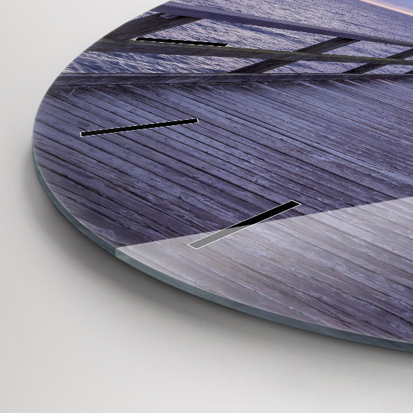 Kerek fali üvegóra Móló a Balti-tengeren