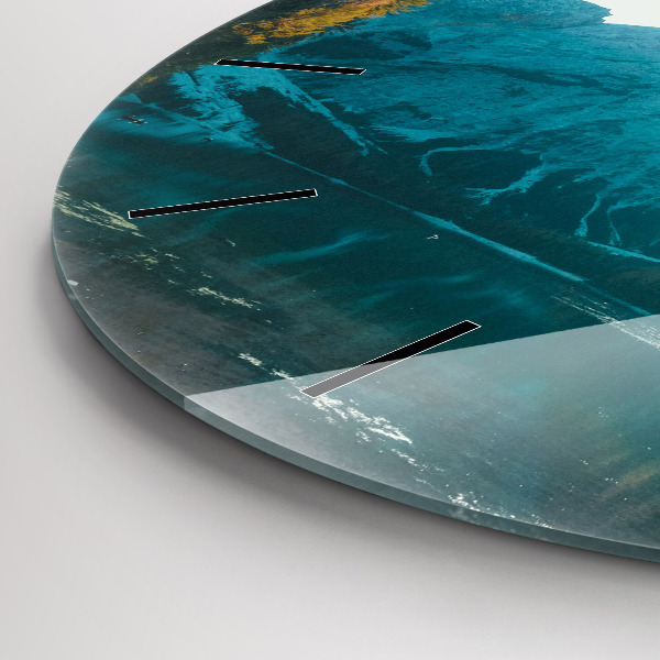 Kerek fali üvegóra Hegy és folyó Lengyelországban