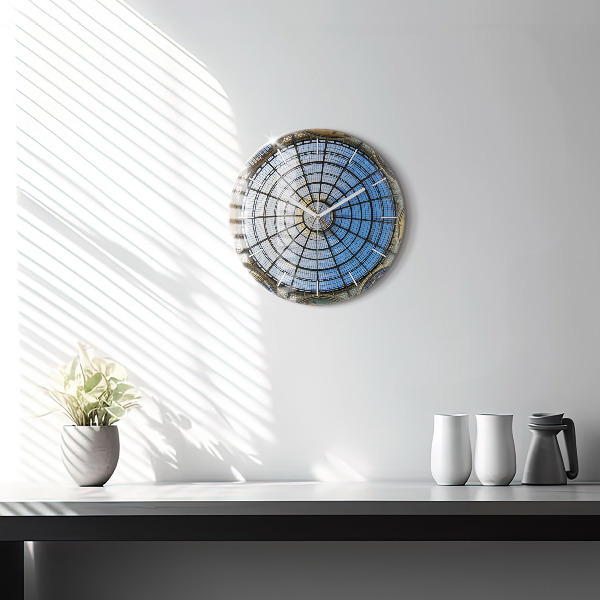 Kerek fali üvegóra Milánói bevásárlóközpont