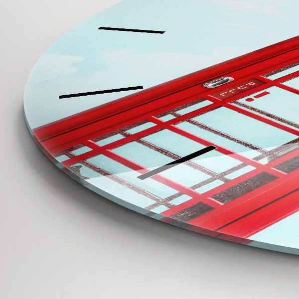 Kerek fali üvegóra Nyilvános telefon