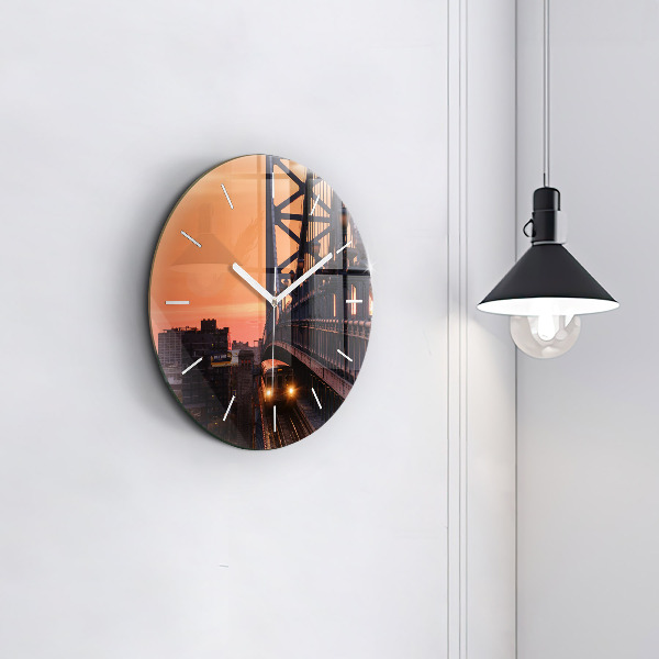 Kerek fali üvegóra Benjamin Franklin híd