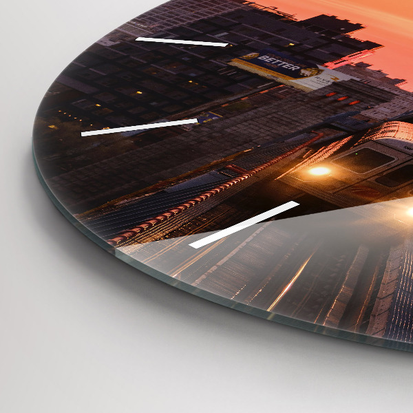 Kerek fali üvegóra Benjamin Franklin híd