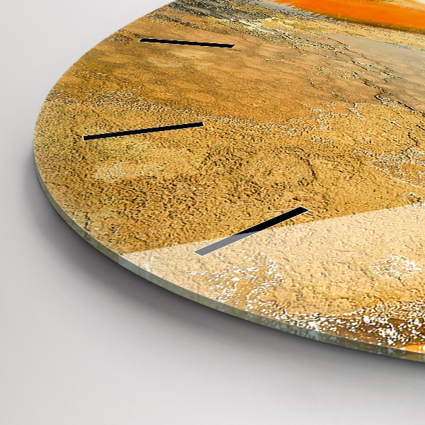 Kerek fali üvegóra Tó hegyekkel