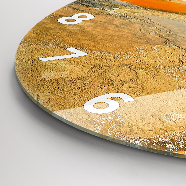 Kerek fali üvegóra Tó hegyekkel