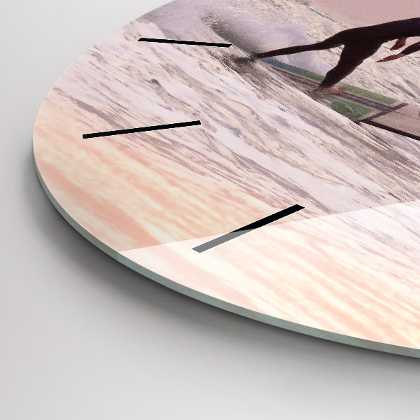 Kerek fali üvegóra Szörfös Hawaii-on