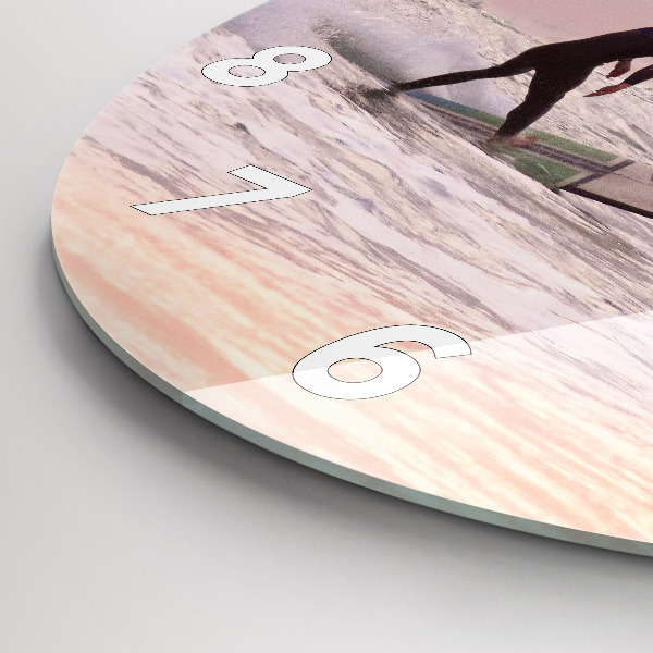 Kerek fali üvegóra Szörfös Hawaii-on