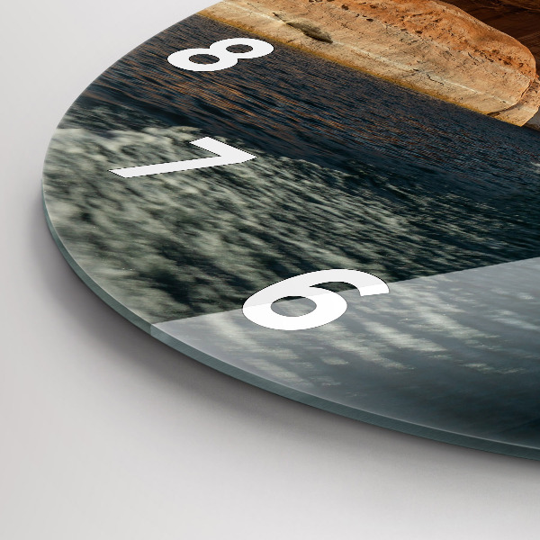 Kerek fali üvegóra Személy vízisí