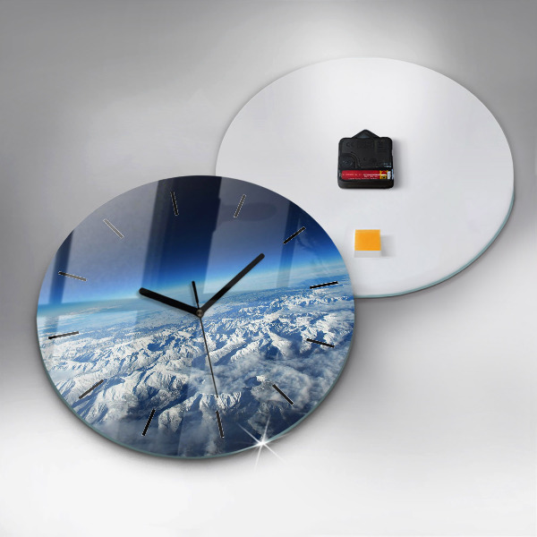 Kerek fali üvegóra Táj Hegyek Pireneusok