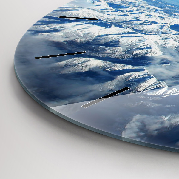 Kerek fali üvegóra Táj Hegyek Pireneusok