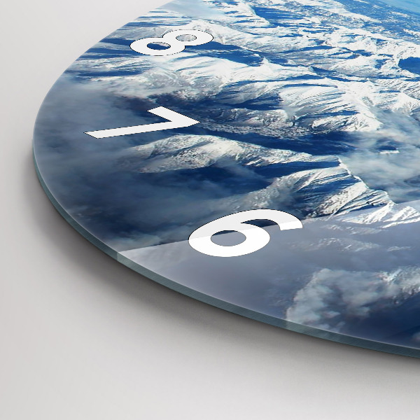 Kerek fali üvegóra Táj Hegyek Pireneusok