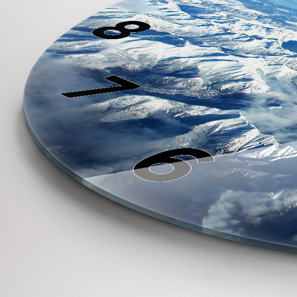 Kerek fali üvegóra Táj Hegyek Pireneusok