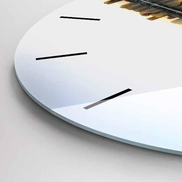 Kerek fali üvegóra Város a folyón