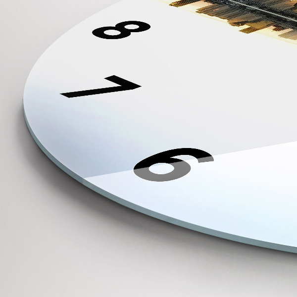 Kerek fali üvegóra Város a folyón