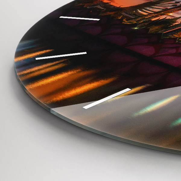 Kerek fali üvegóra Templom Bangkokban