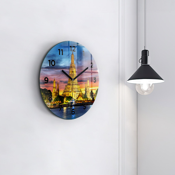 Kerek fali üvegóra Templom Bangkokban