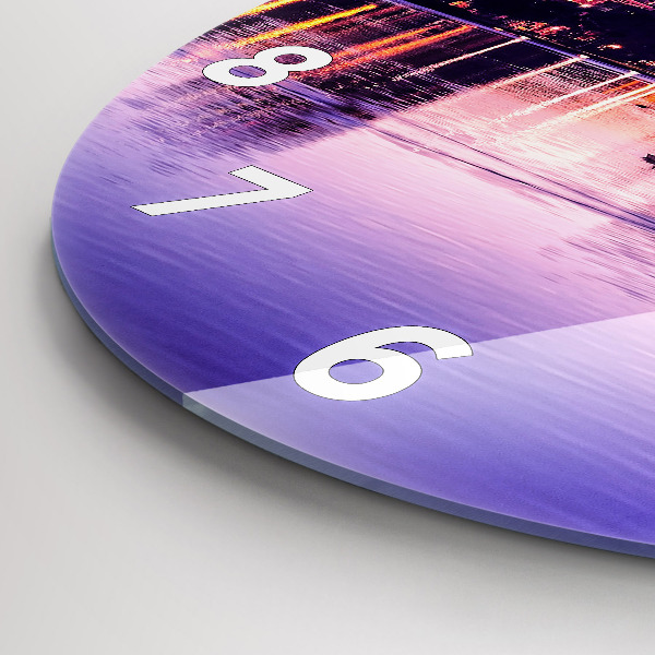 Kerek fali üvegóra Orlando város látképe