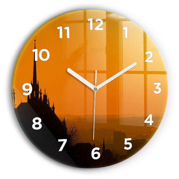 Kerek fali üvegóra Kilátás a brünni katedrálisra