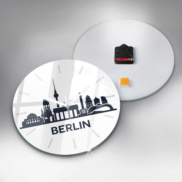 Kerek fali üvegóra Berlin város illusztráció
