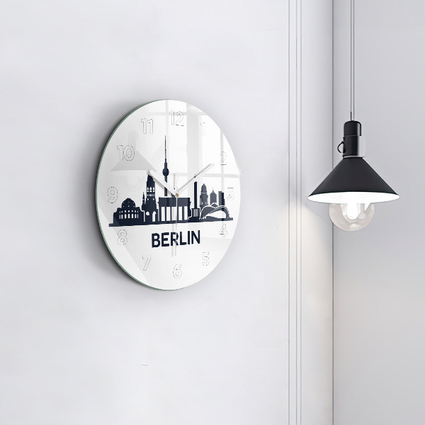 Kerek fali üvegóra Berlin város illusztráció