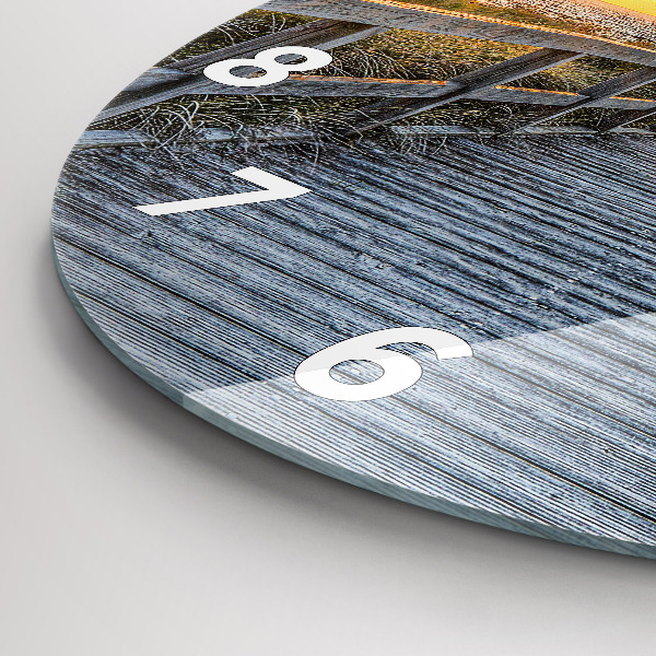 Kerek fali üvegóra Tengerparti nyaralás