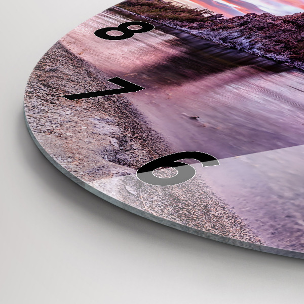 Kerek fali üvegóra Napkelte Kalifornia