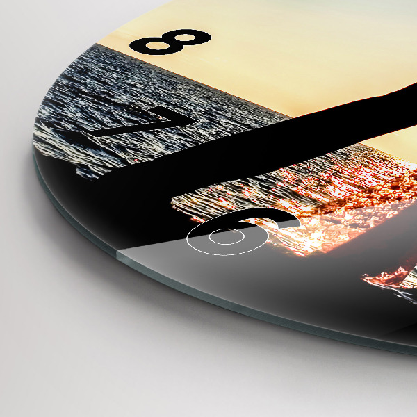 Kerek fali üvegóra Spanyol tánc a tengeren