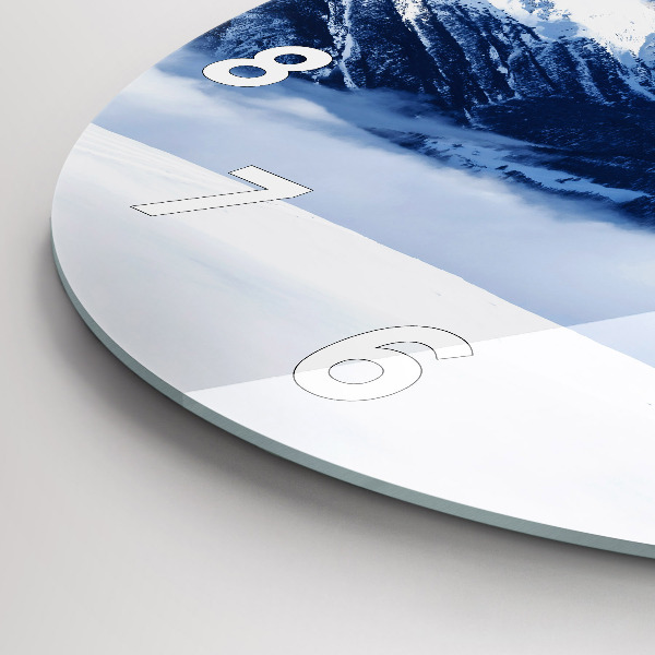 Kerek fali üvegóra Hegyi panoráma