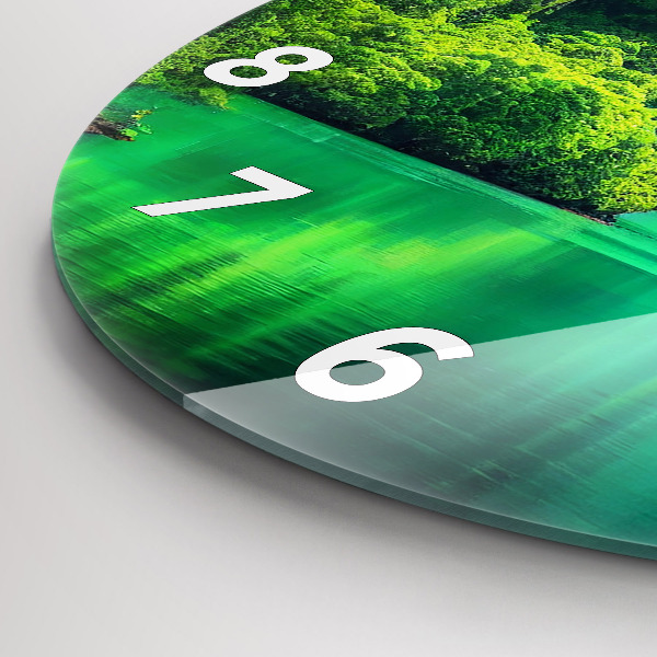 Kerek fali üvegóra Thaiföld természeti tája