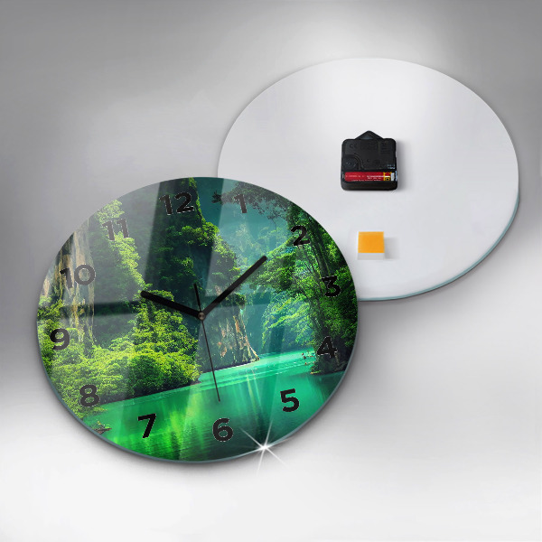 Kerek fali üvegóra Thaiföld természeti tája
