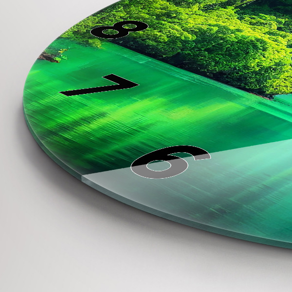 Kerek fali üvegóra Thaiföld természeti tája