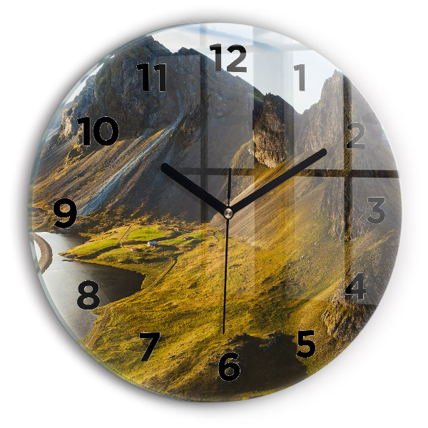 Kerek fali üvegóra Út Izlandon