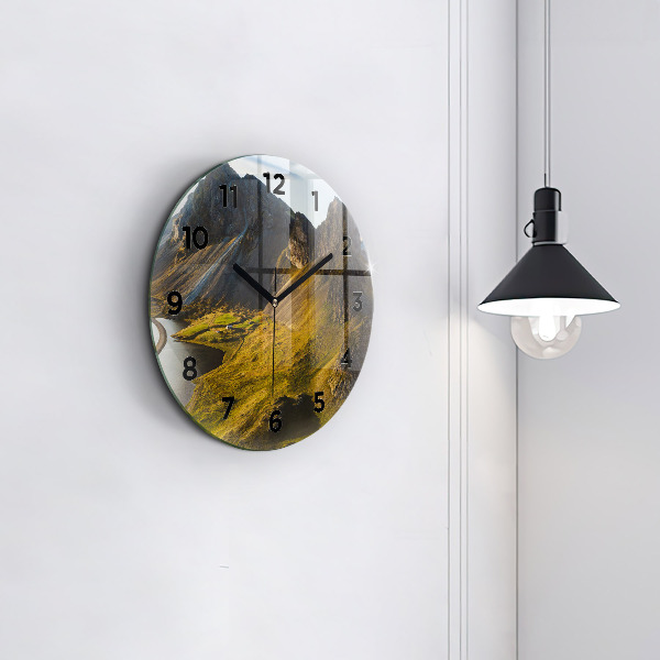 Kerek fali üvegóra Út Izlandon