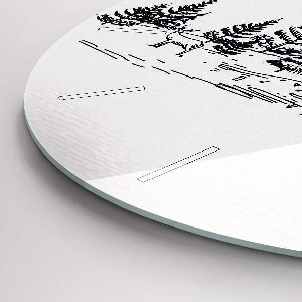 Kerek fali üvegóra Rajzfilm város